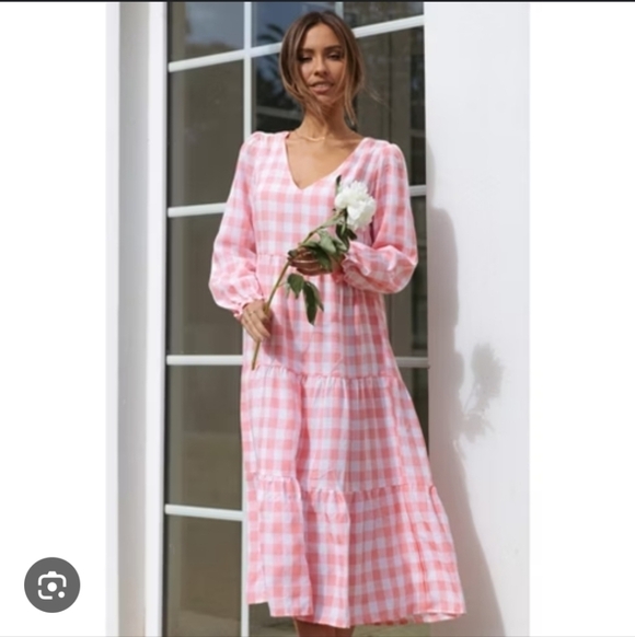 Petal & Pup Dresses & Skirts - Petal & Pup Pink Gingham Dress